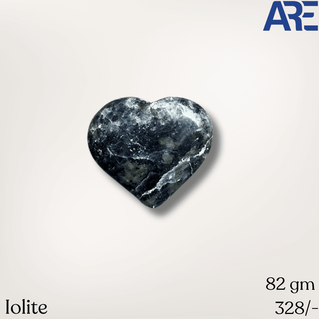 Iolite Heart - AEORA ROCKS INDIA - Healing Crystals superstore