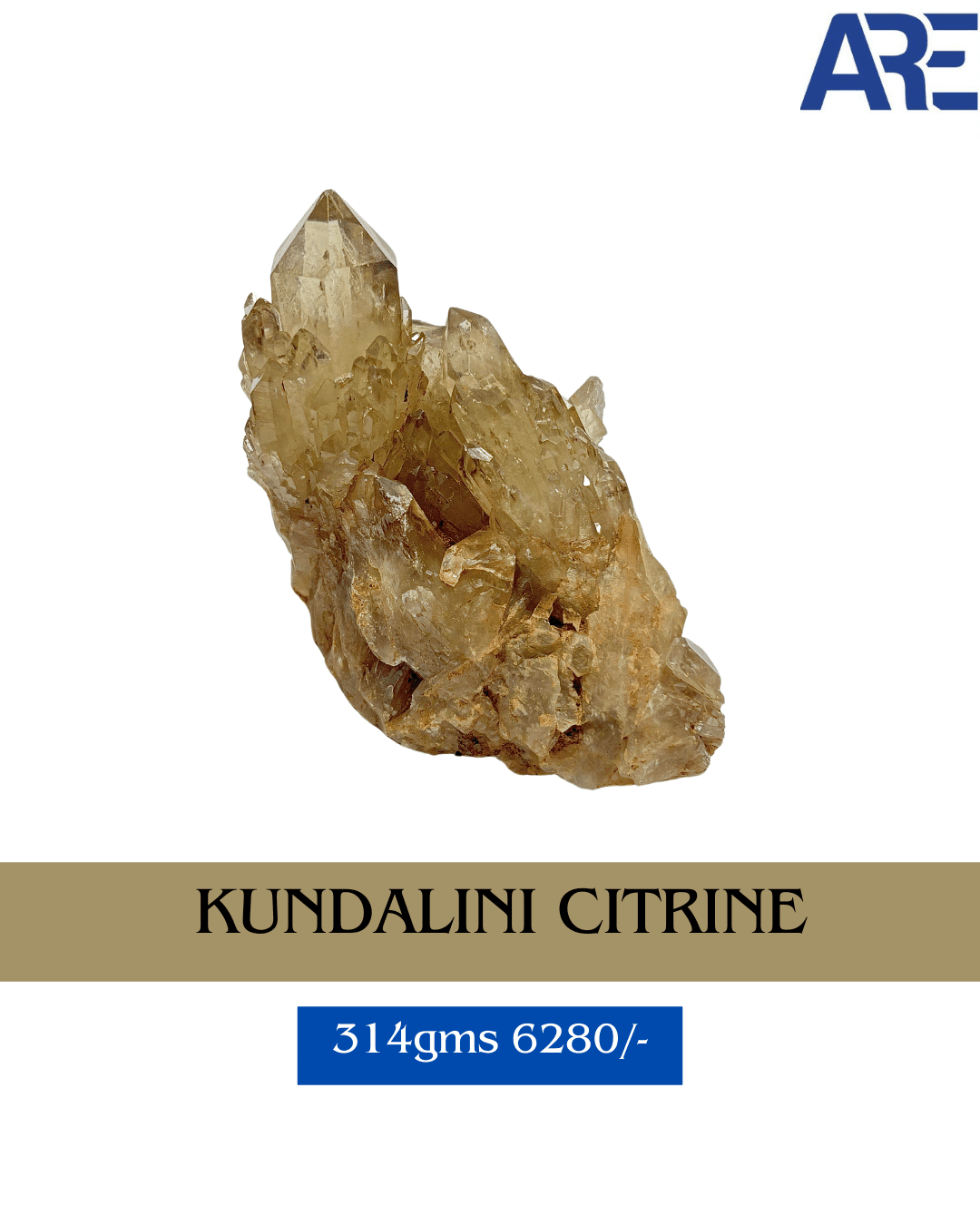 Kundalini Citrine - AEORA ROCKS INDIA - Healing Crystals superstore