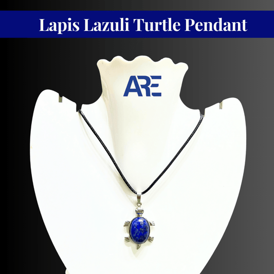 Lapis Lazuli Turtle Pendant - AEORA ROCKS INDIA - Healing Crystals superstore