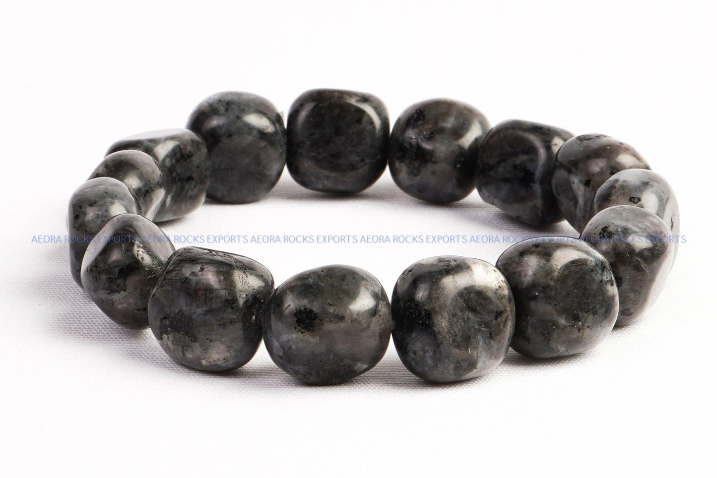 Larvikite Tumbled Bracelet in India - Aeora Rocks - AEORA ROCKS INDIA - Healing Crystals superstore