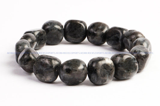 Larvikite Tumbled Bracelet in India - Aeora Rocks - AEORA ROCKS INDIA - Healing Crystals superstore