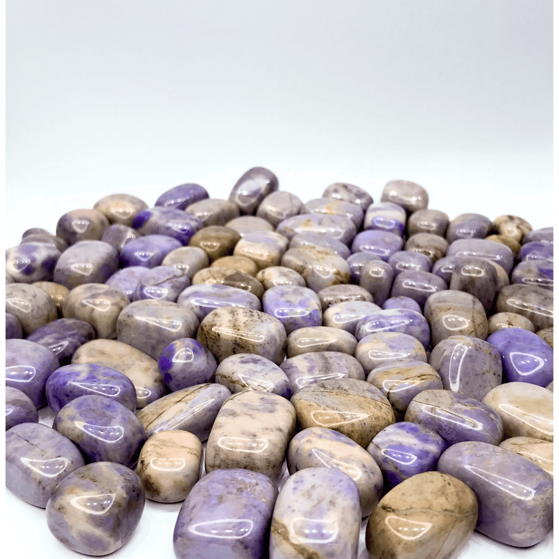 Lavender Jade Tumbled Stone - AEORA ROCKS INDIA - Healing Crystals superstore