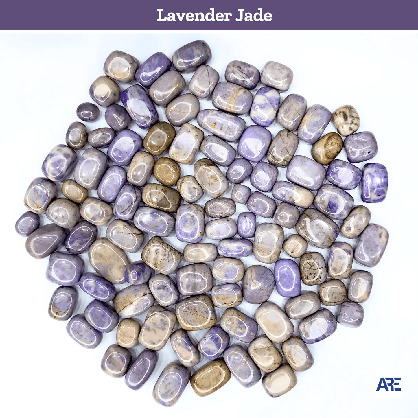 Lavender Jade Tumbled Stone - AEORA ROCKS INDIA - Healing Crystals superstore