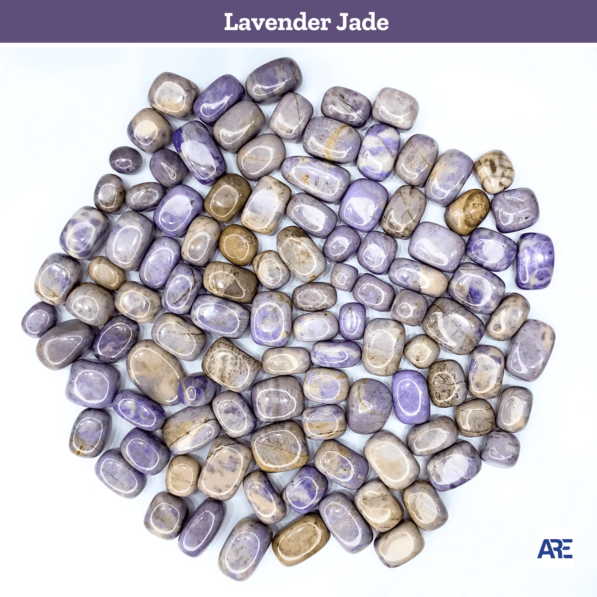 Lavender Jade Tumbled Stone - AEORA ROCKS INDIA - Healing Crystals superstore