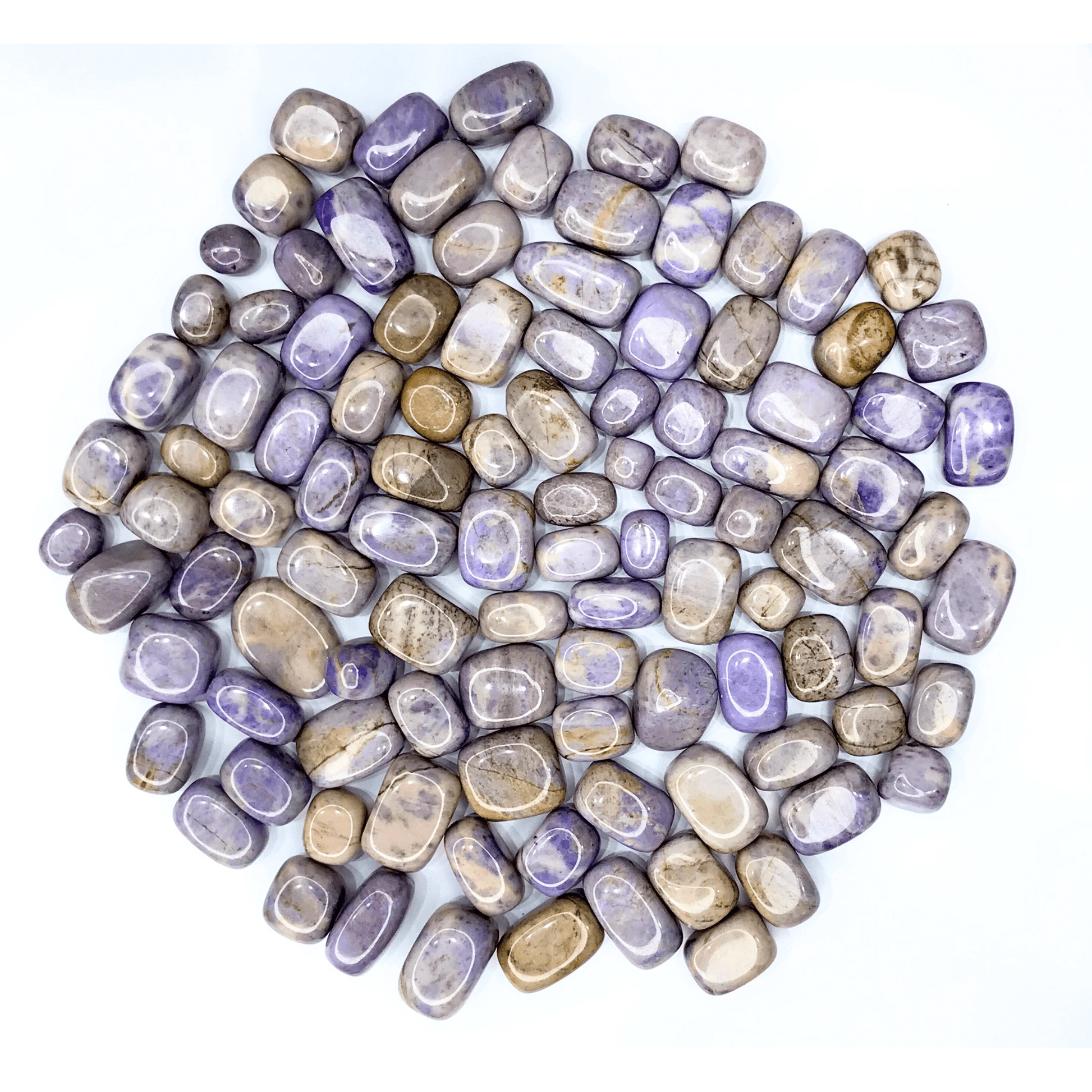 Lavender Jade Tumbled Stone - AEORA ROCKS INDIA - Healing Crystals superstore