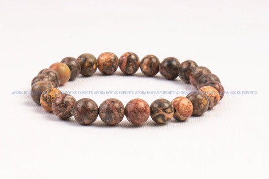 Leopard Skin Bead Bracelet in India - Aeora Rocks - AEORA ROCKS INDIA - Healing Crystals superstore