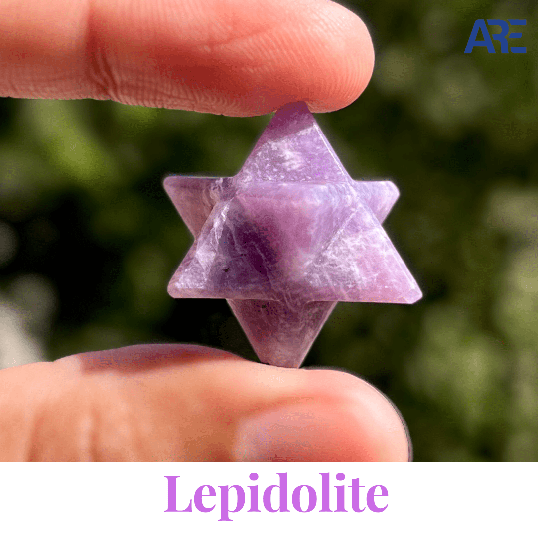 Lepidolite Merkaba - AEORA ROCKS INDIA - Healing Crystals superstore