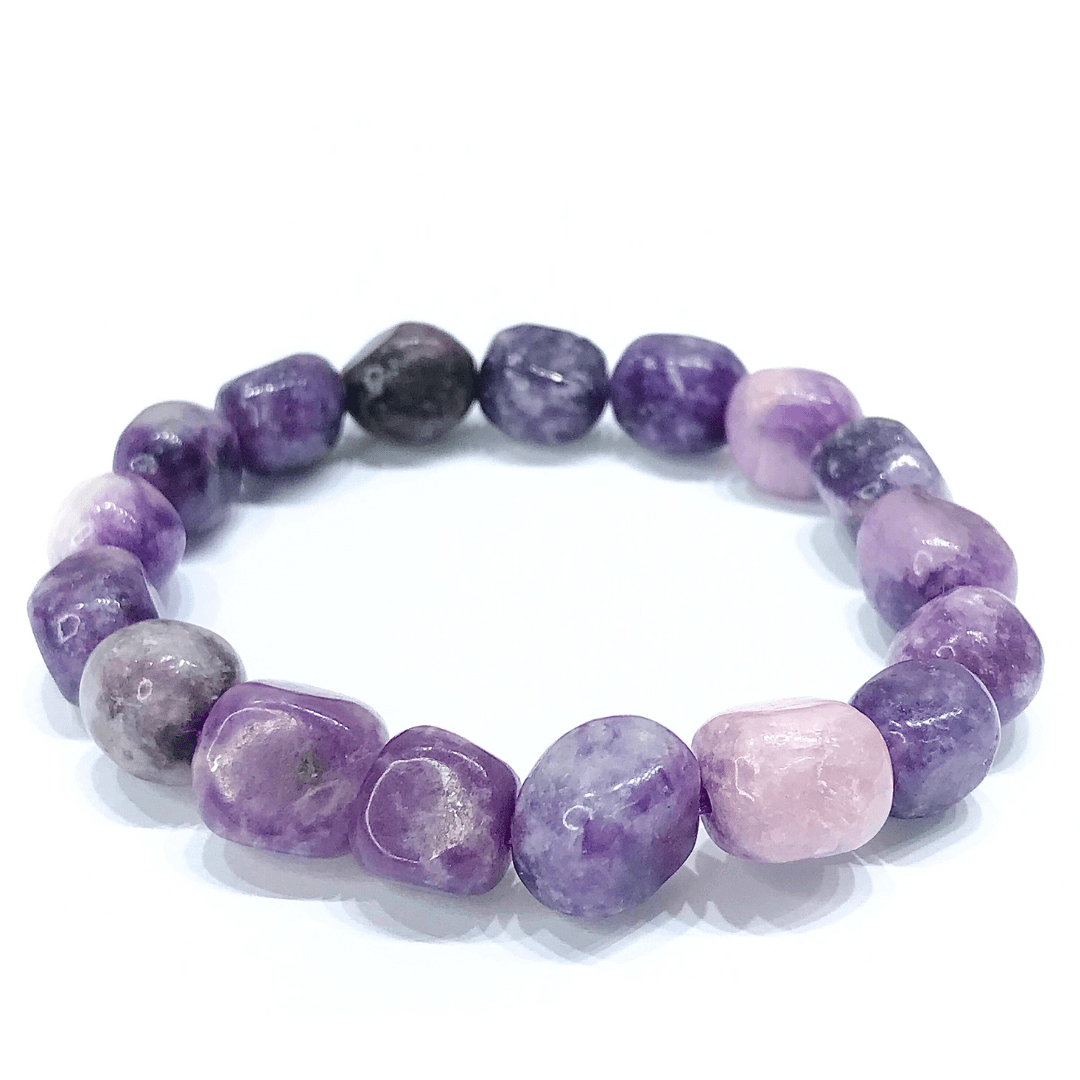 Lepidolite Tumbled Bracelet - AEORA ROCKS INDIA - Healing Crystals superstore