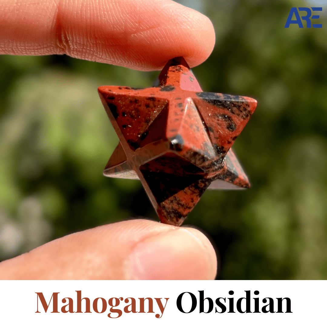 Mahogany Obsidian Merkaba - AEORA ROCKS INDIA - Healing Crystals superstore