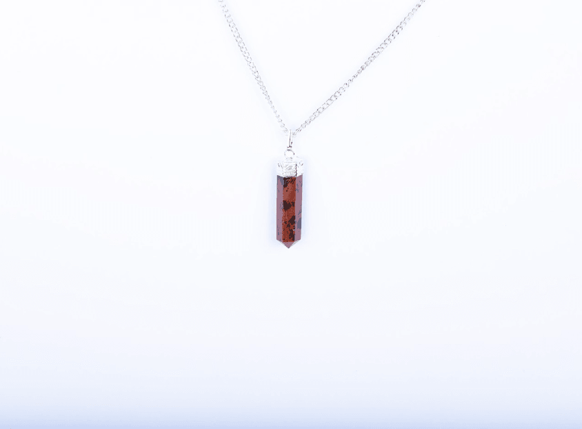 Mahogany Obsidian Single Point Pendant - AEORA ROCKS INDIA - Healing Crystals superstore