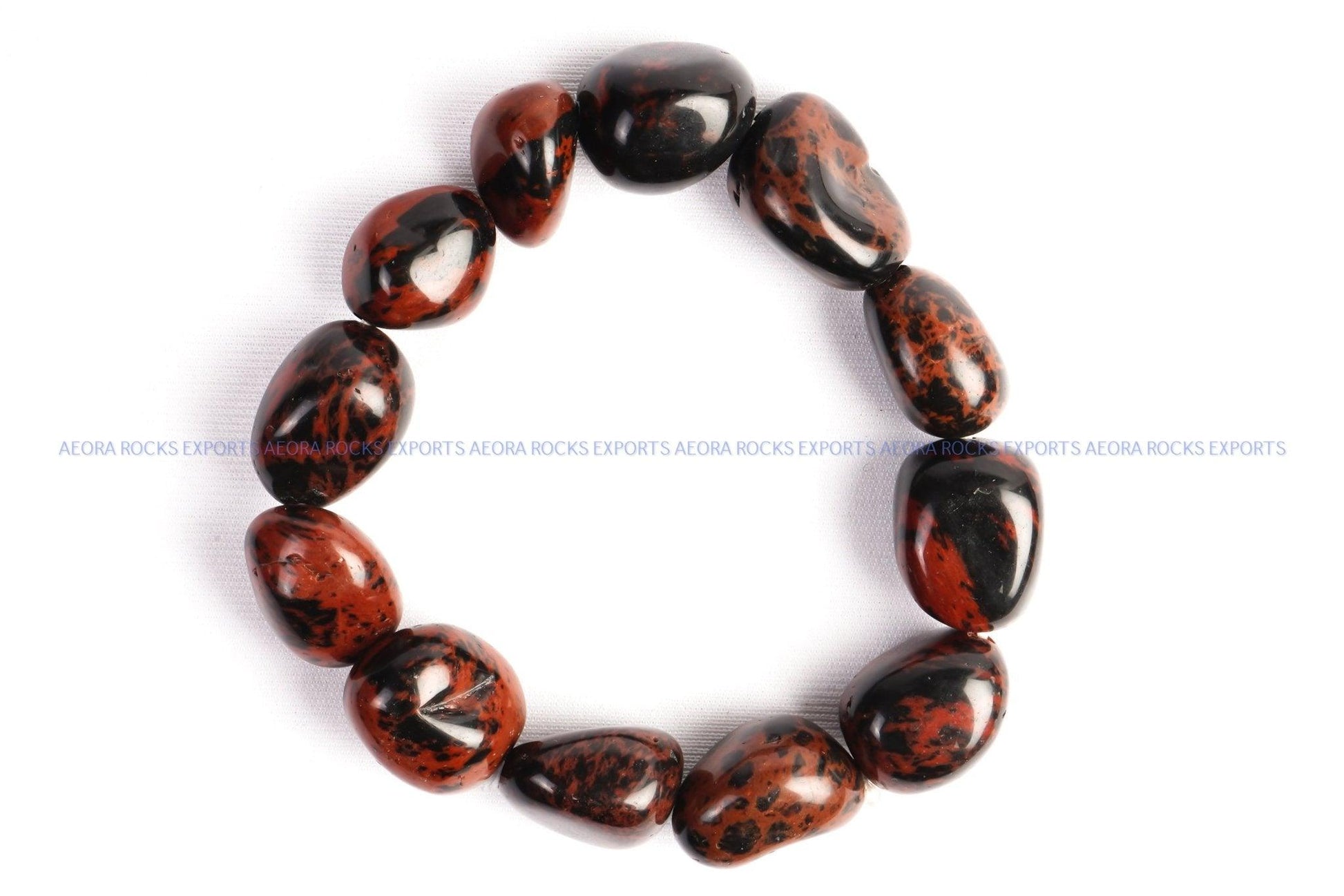 Mahogany Obsidian Tumbled Bracelet in India - Aeora Rocks - AEORA ROCKS INDIA - Healing Crystals superstore