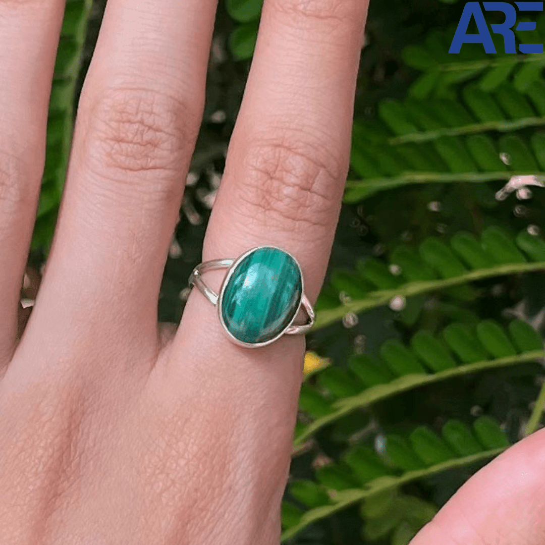 Malachite Ring - AEORA ROCKS INDIA - Healing Crystals superstore