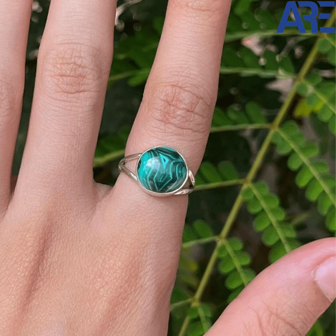 Malachite Ring - AEORA ROCKS INDIA - Healing Crystals superstore