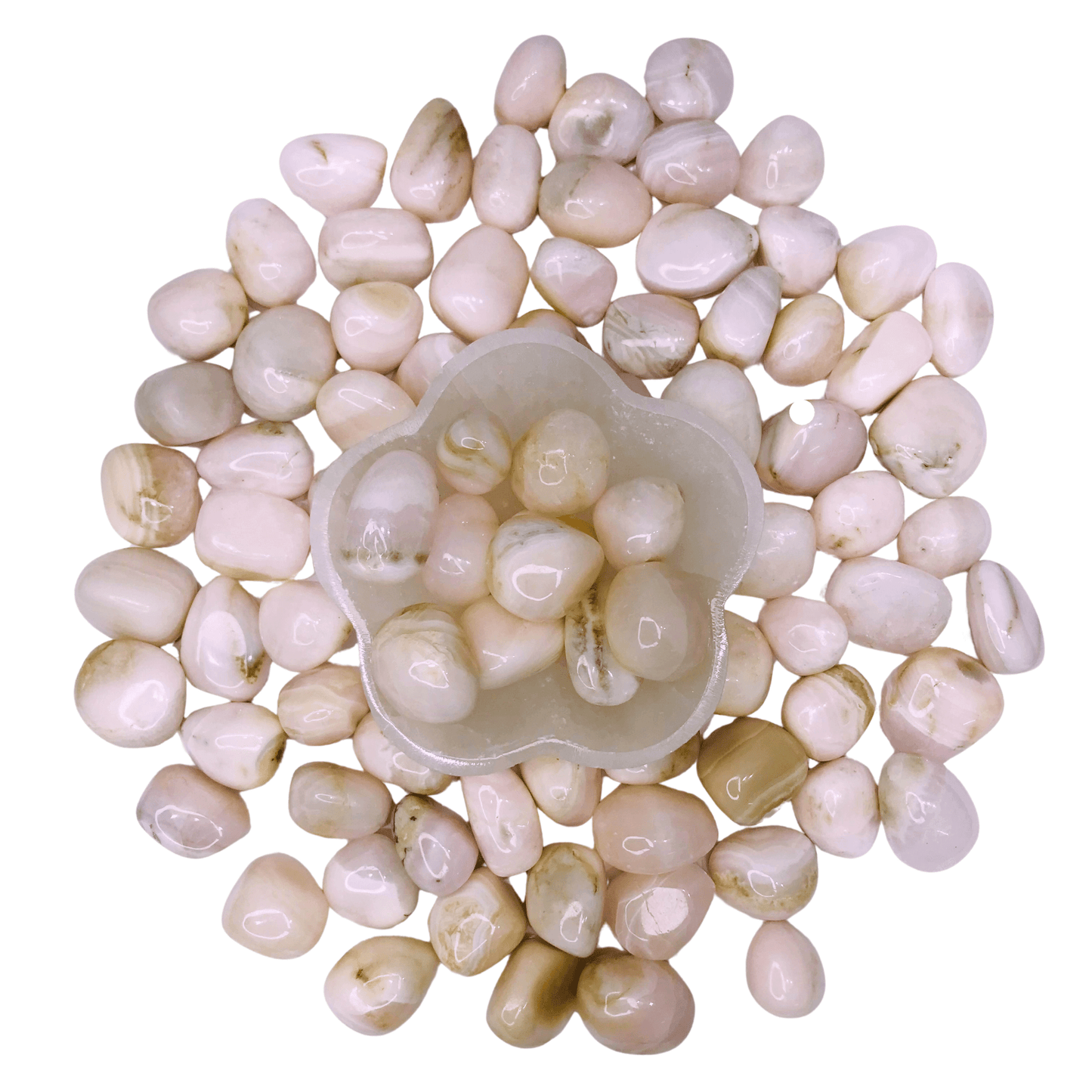 Mangano Calcite Tumbled Stone - AEORA ROCKS INDIA - Healing Crystals superstore