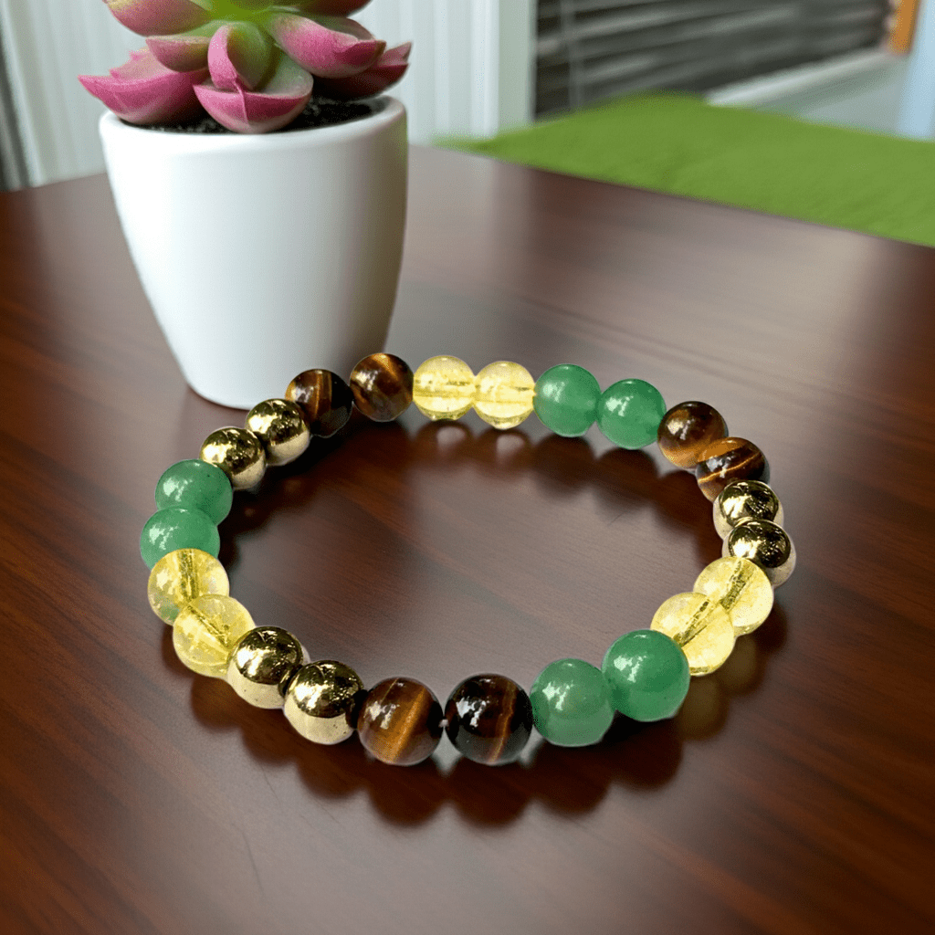 Money Magnet Bead Bracelet - AEORA ROCKS INDIA - Healing Crystals superstore
