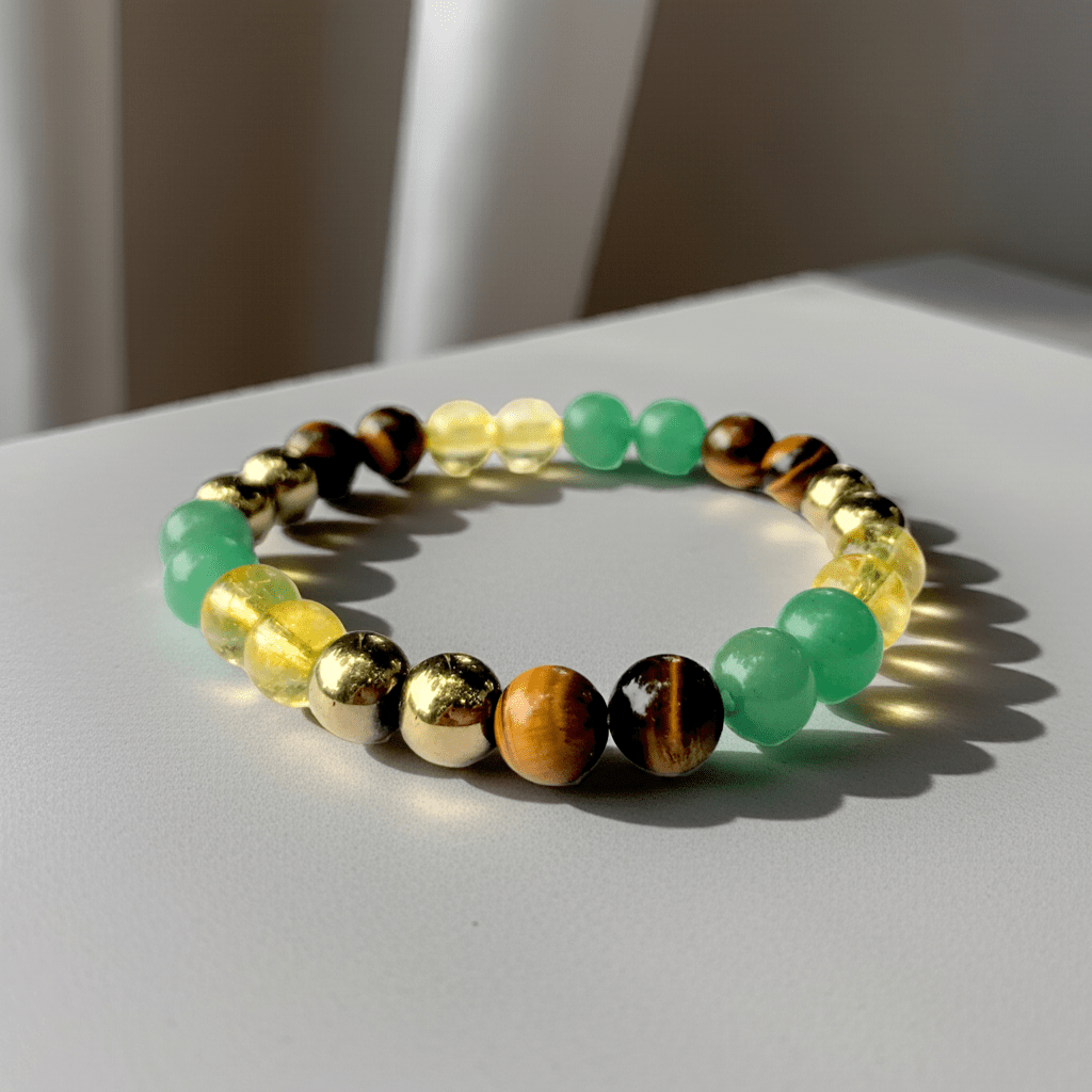 Money Magnet Bead Bracelet - AEORA ROCKS INDIA - Healing Crystals superstore