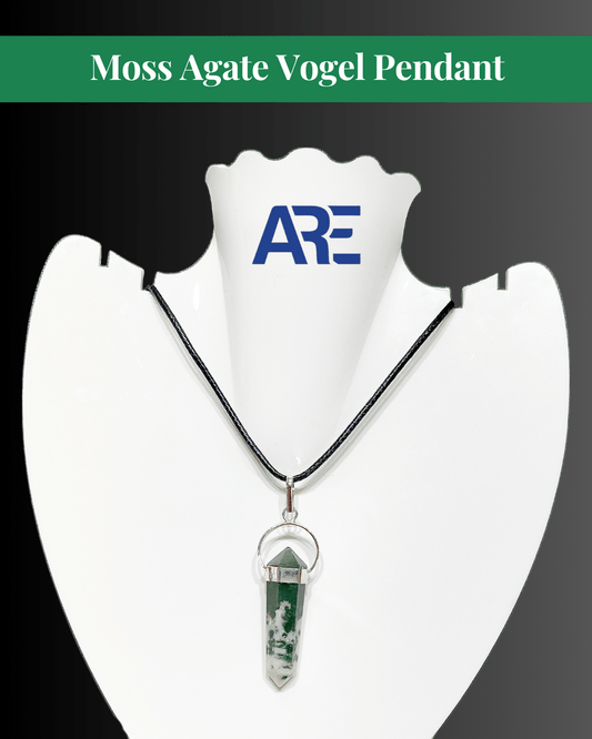 Moss Agate Vogel Pendant - AEORA ROCKS INDIA - Healing Crystals superstore