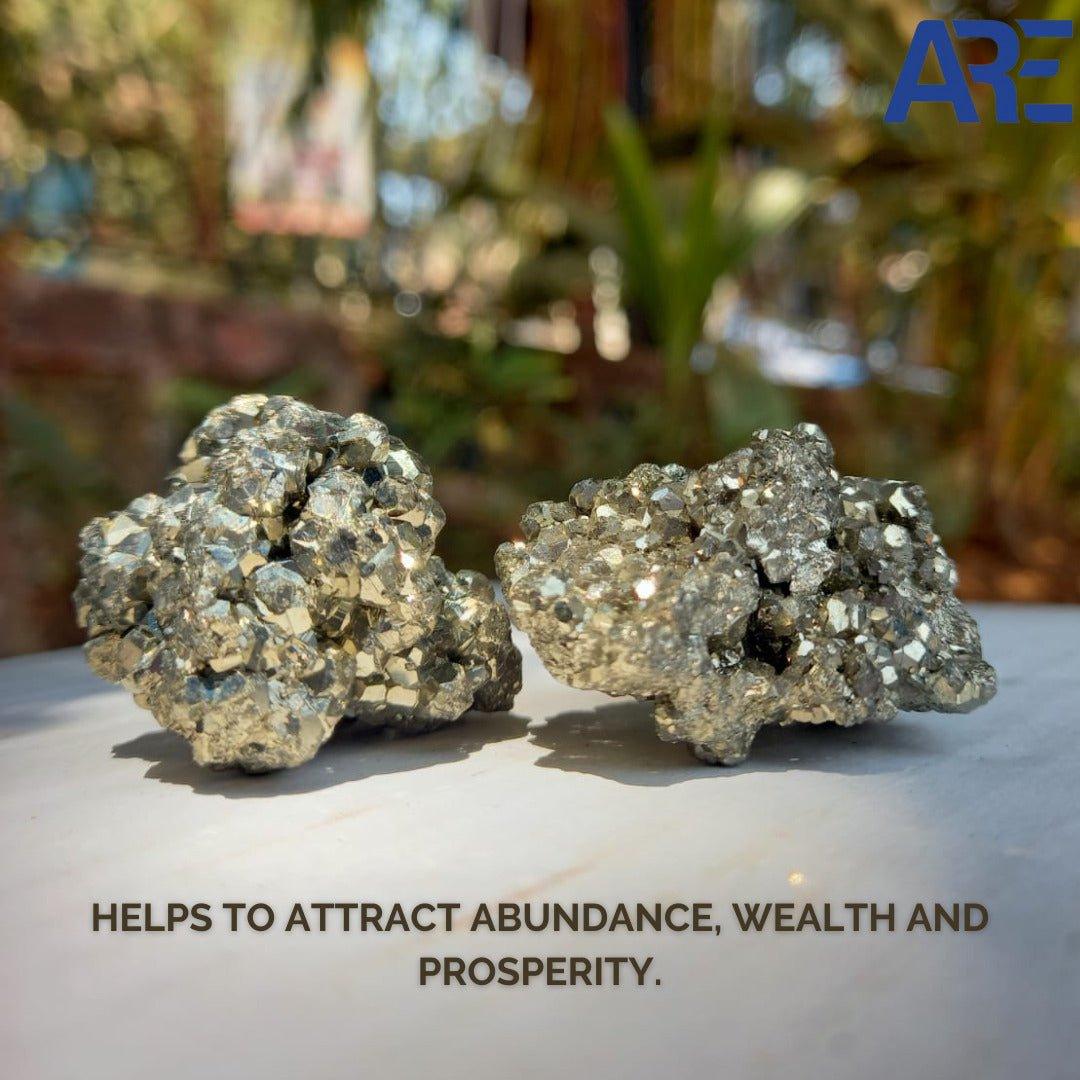 Natural Pyrite Cluster in India - Aeora Rocks - AEORA ROCKS INDIA - Healing Crystals superstore