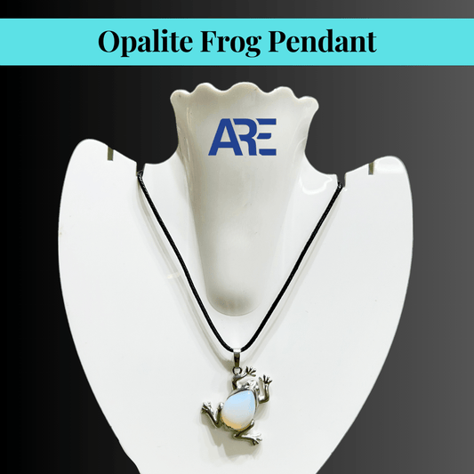 Opalite Frog Pendant - AEORA ROCKS INDIA - Healing Crystals superstore