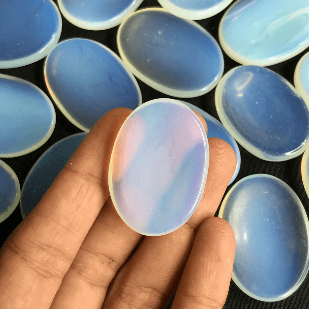 Opalite Worry Stone - AEORA ROCKS INDIA - Healing Crystals superstore