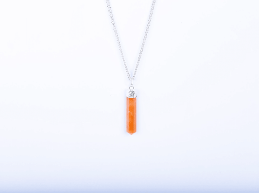 Orange Aventurine Single Point Pendant - AEORA ROCKS INDIA - Healing Crystals superstore