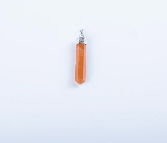 Orange Aventurine Single Point Pendant - AEORA ROCKS INDIA - Healing Crystals superstore