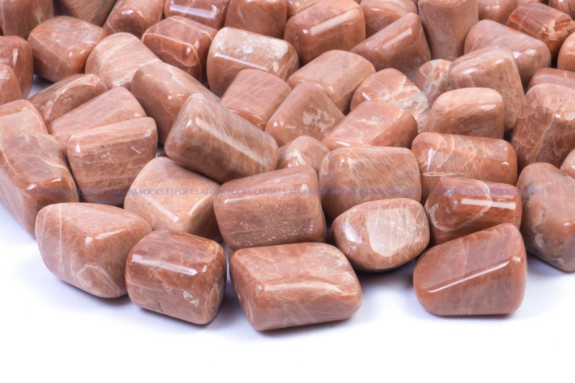 Orange Moonstone Tumbled Stone in India - Aeora Rocks - AEORA ROCKS INDIA - Healing Crystals superstore