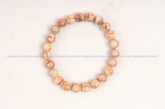 Panther Jasper 8mm Bead Bracelet in India - Aeora Rocks