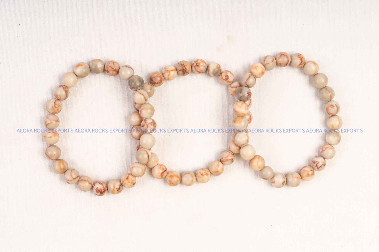 Panther Jasper 8mm Bead Bracelet in India - Aeora Rocks