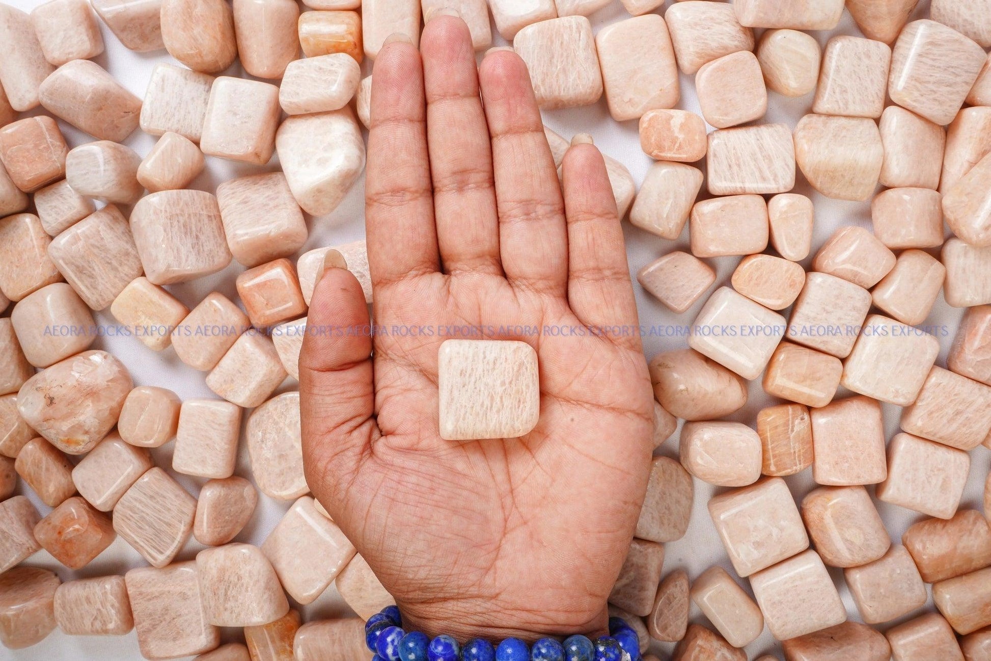 Peach Moonstone Tumbled Stone in India - Aeora Rocks - AEORA ROCKS INDIA - Healing Crystals superstore