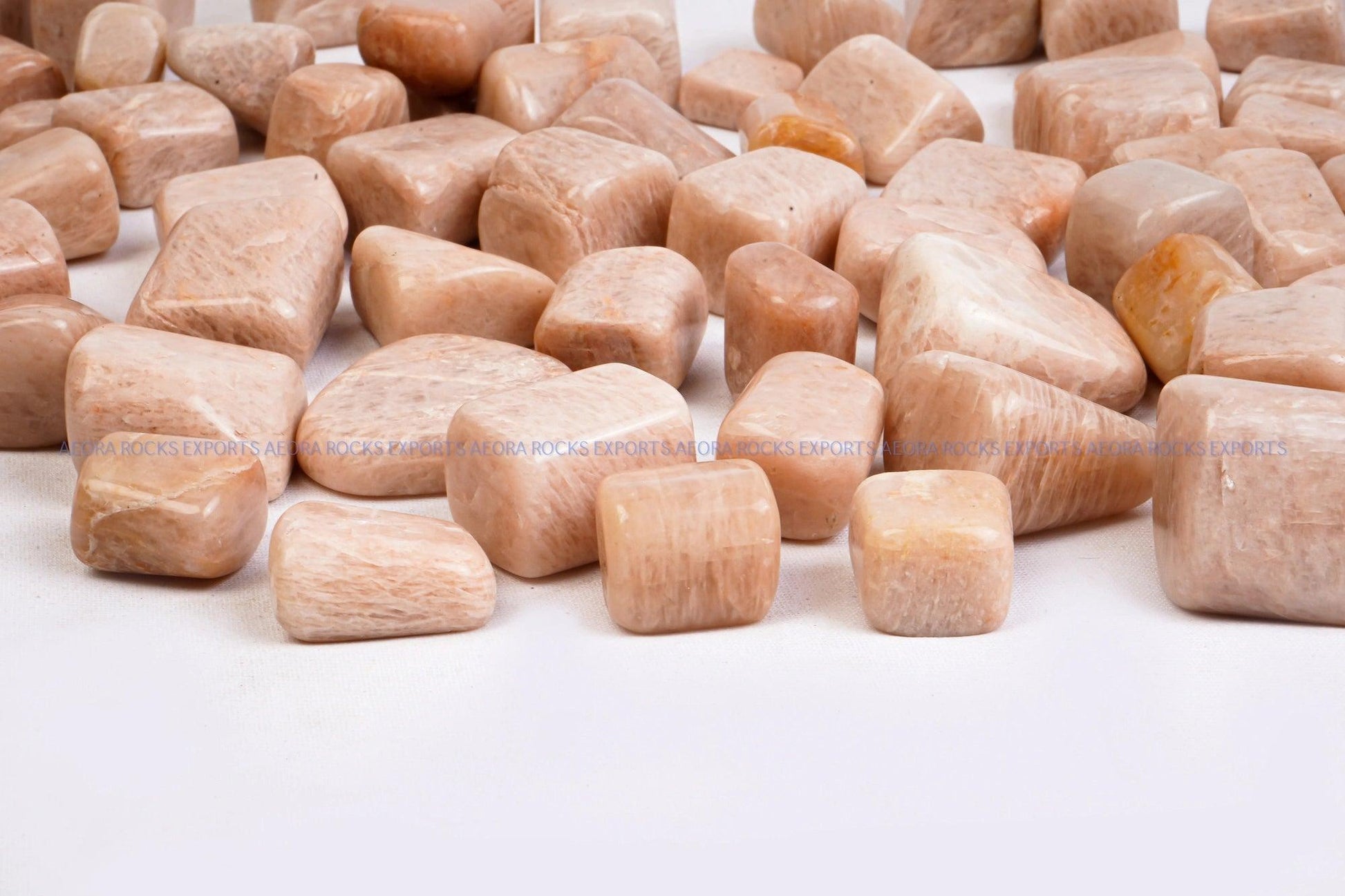 Peach Moonstone Tumbled Stone in India - Aeora Rocks - AEORA ROCKS INDIA - Healing Crystals superstore