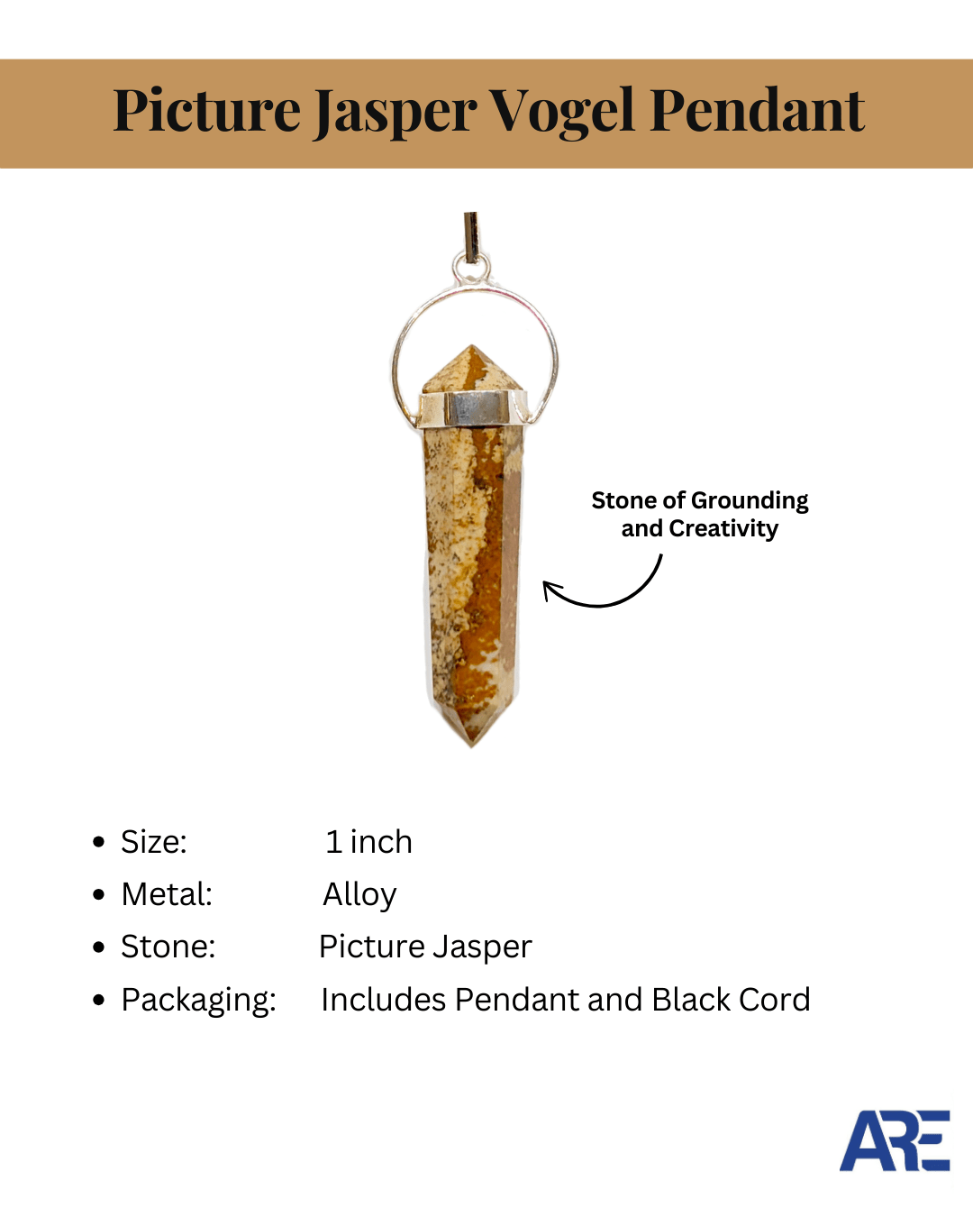 Picture Jasper Vogel Pendant - AEORA ROCKS INDIA - Healing Crystals superstore