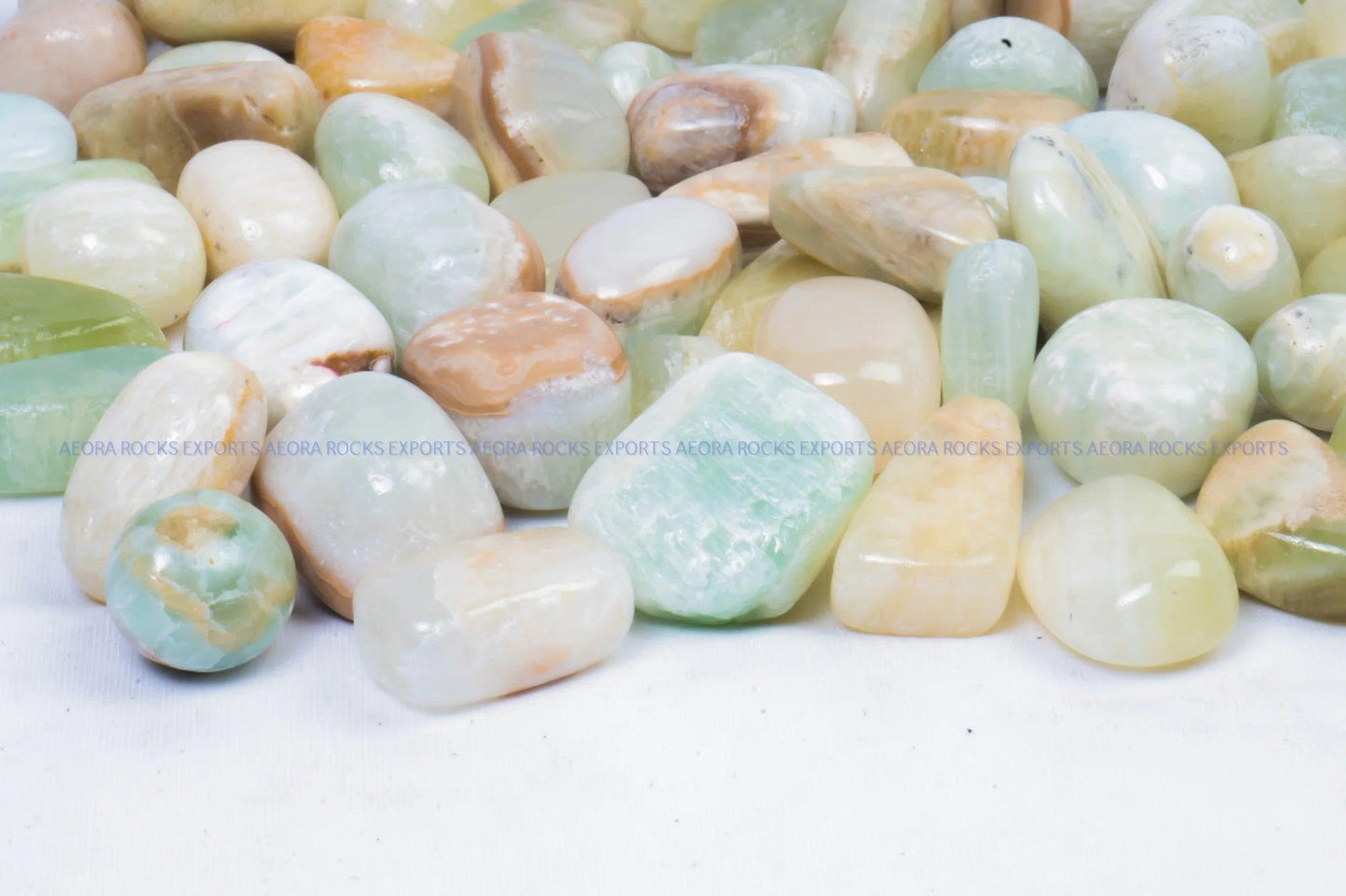 Pineapple Calcite Tumbled Stone in India - Aeora Rocks - AEORA ROCKS INDIA - Healing Crystals superstore