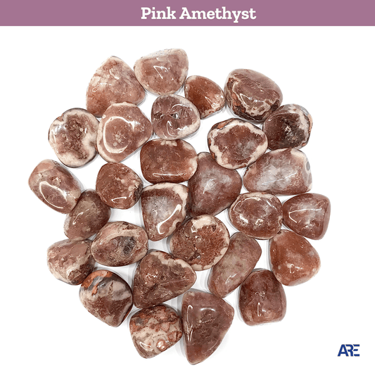 Pink Amethyst Tumbled Stone - AEORA ROCKS INDIA - Healing Crystals superstore
