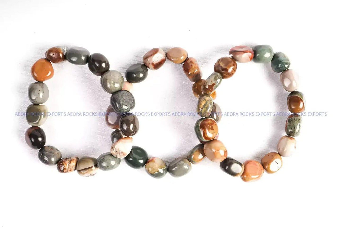 Polychrome Jasper Tumbled Bracelet - Aeora Rocks - AEORA ROCKS INDIA - Healing Crystals superstore