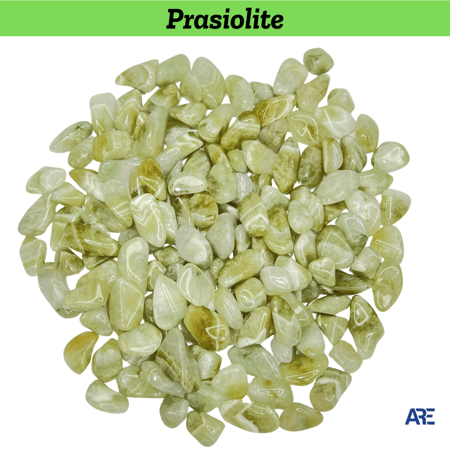 Prasiolite Tumbled Stone - AEORA ROCKS INDIA - Healing Crystals superstore