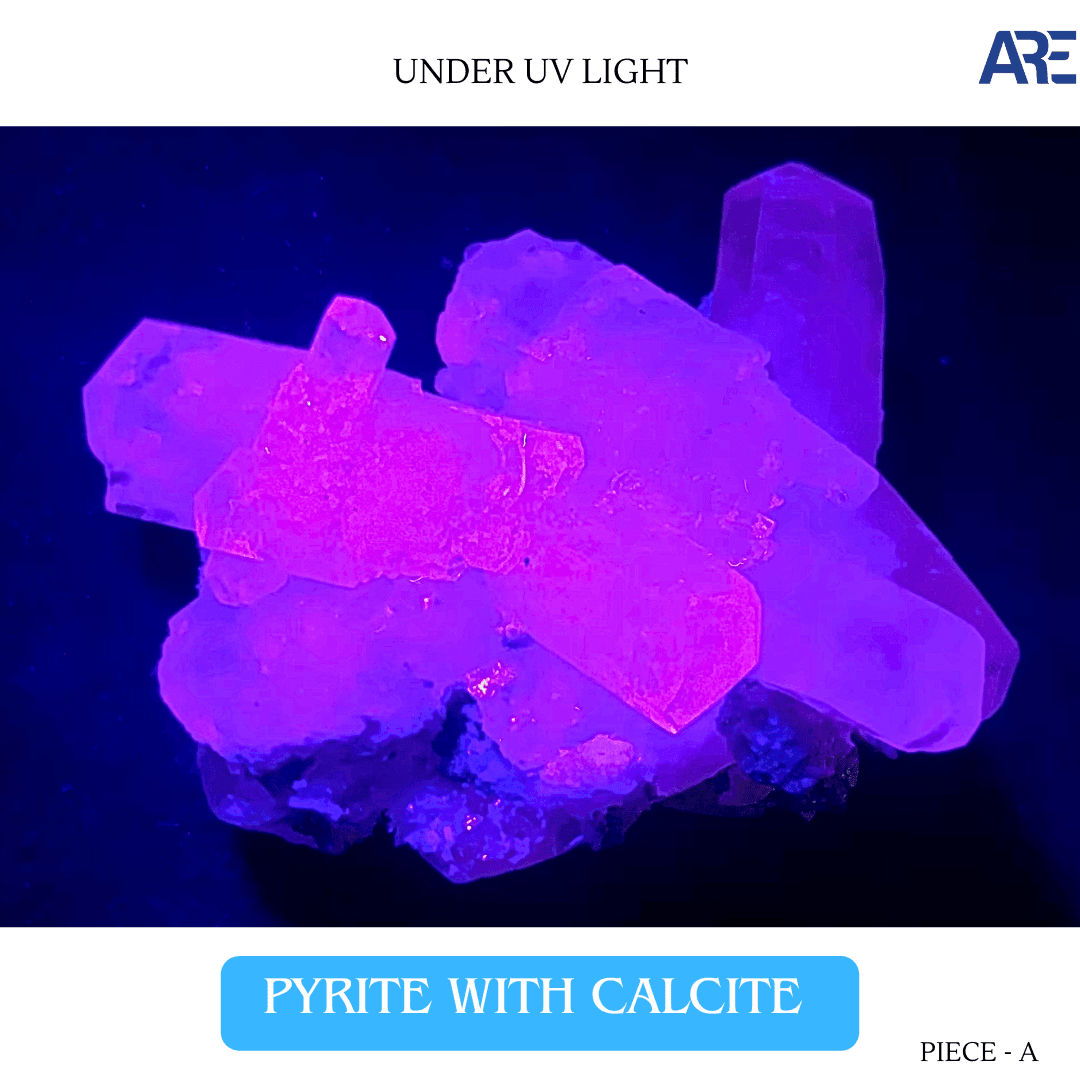 Pyrite With Calcite Piece A in India - Aeora Rocks - AEORA ROCKS INDIA - Healing Crystals superstore