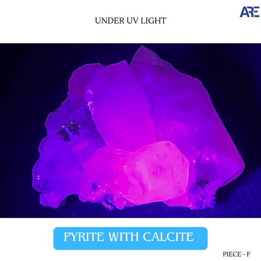 Pyrite With Calcite Piece F in India - Aeora Rocks - AEORA ROCKS INDIA - Healing Crystals superstore