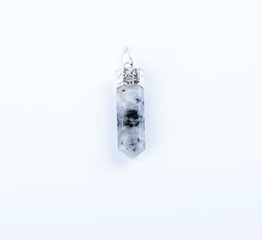 Rainbow Moonstone Single Point Pendant - AEORA ROCKS INDIA - Healing Crystals superstore