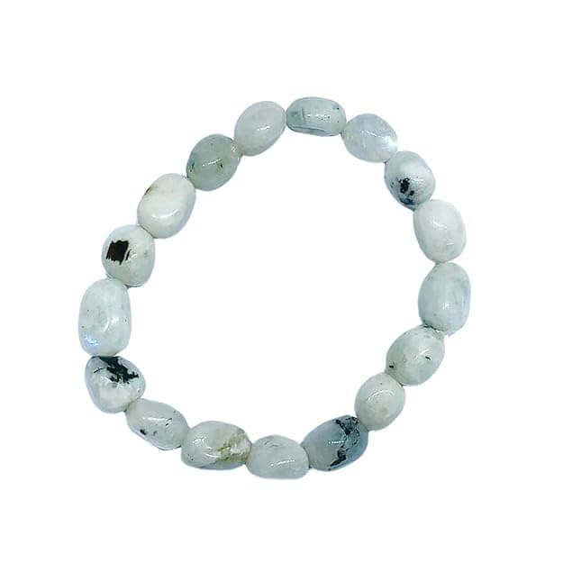 Rainbow Moonstone Tumbled Bracelet - AEORA ROCKS INDIA - Healing Crystals superstore