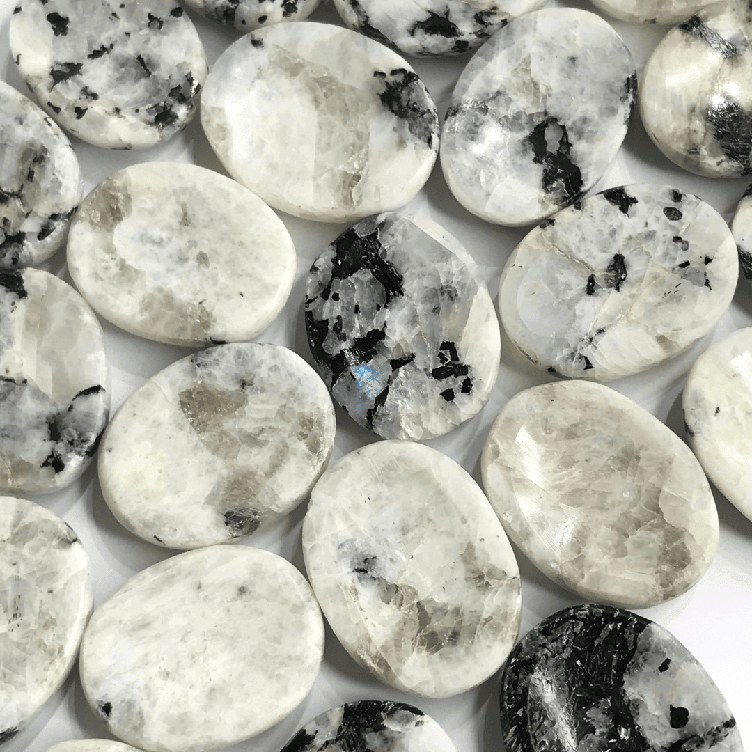 Rainbow Mooonstone Worry Stone - AEORA ROCKS INDIA - Healing Crystals superstore