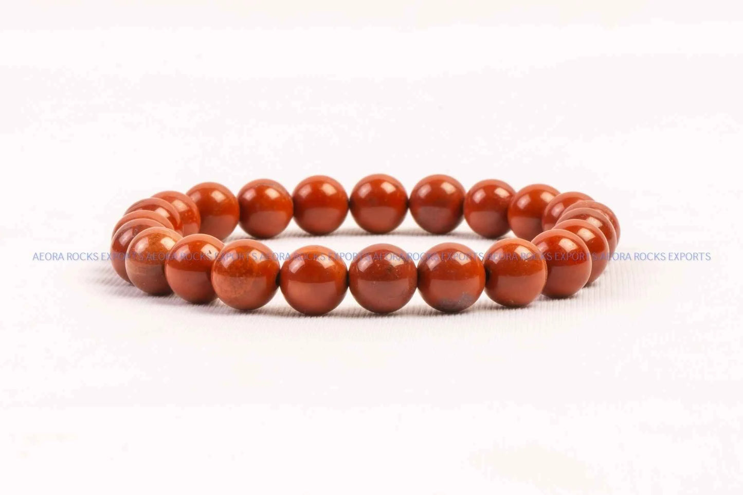 Red Jasper Bead Bracelet 8mm in India - Aeora Rocks