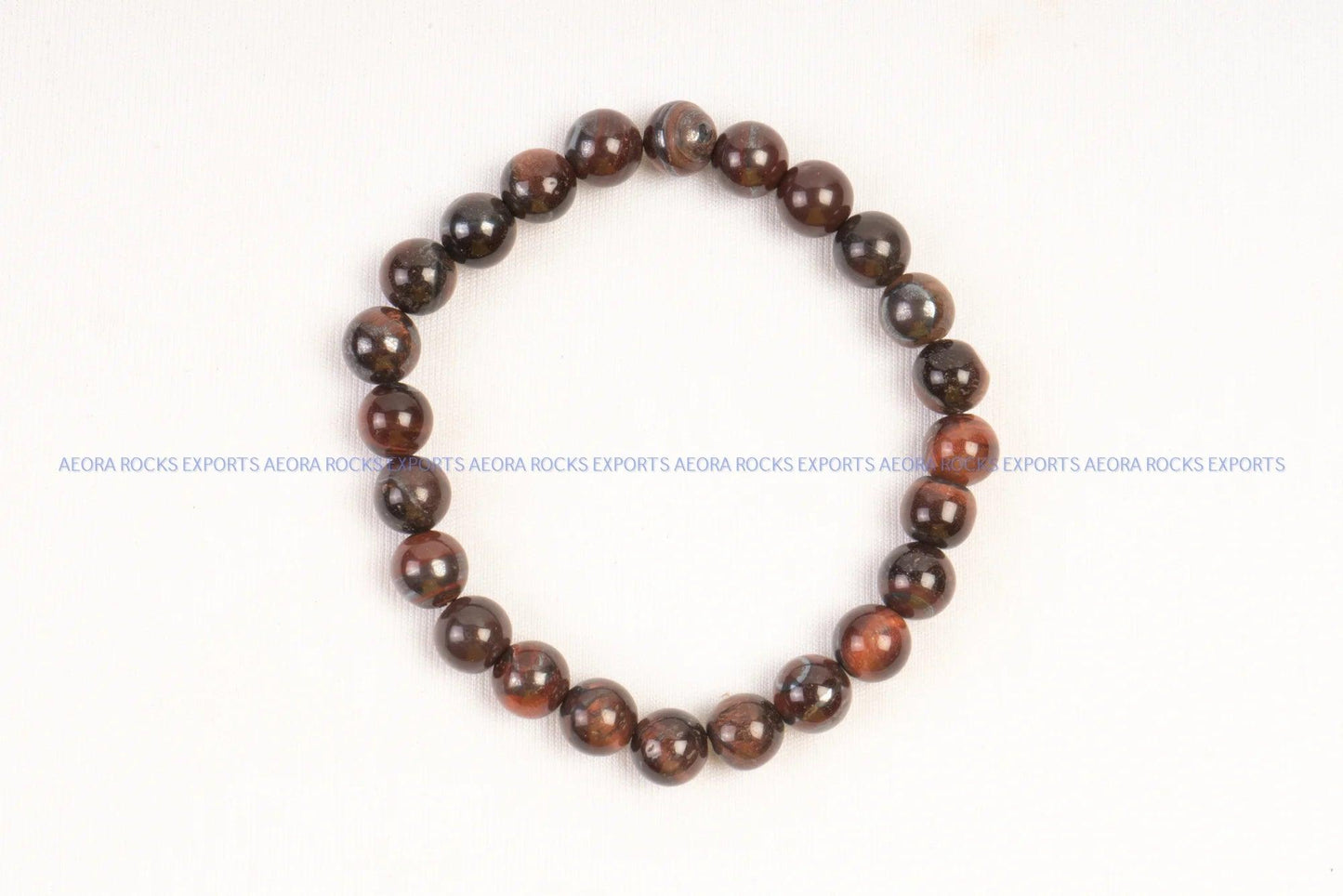 Red Tiger Eye Bead Bracelet 8mm in India - Aeora Rocks - AEORA ROCKS INDIA - Healing Crystals superstore
