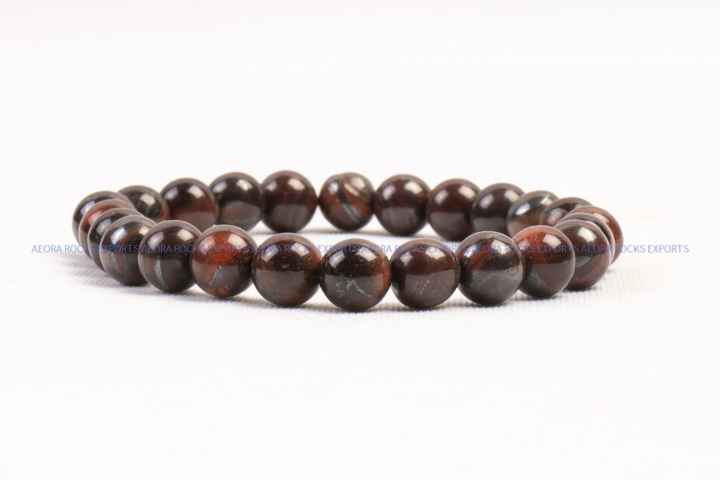 Red Tiger Eye Bead Bracelet 8mm in India - Aeora Rocks - AEORA ROCKS INDIA - Healing Crystals superstore