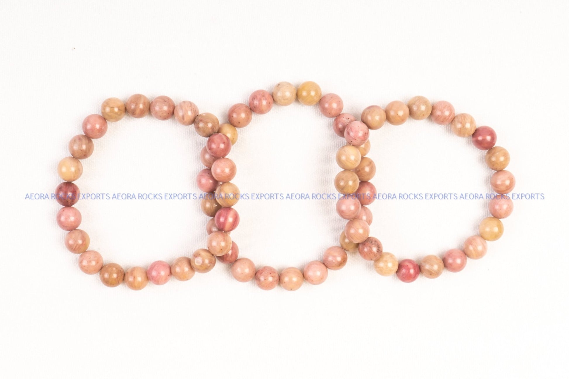 Rhodochrosite Bead Bracelet in India - Aeora Rocks - AEORA ROCKS INDIA - Healing Crystals superstore