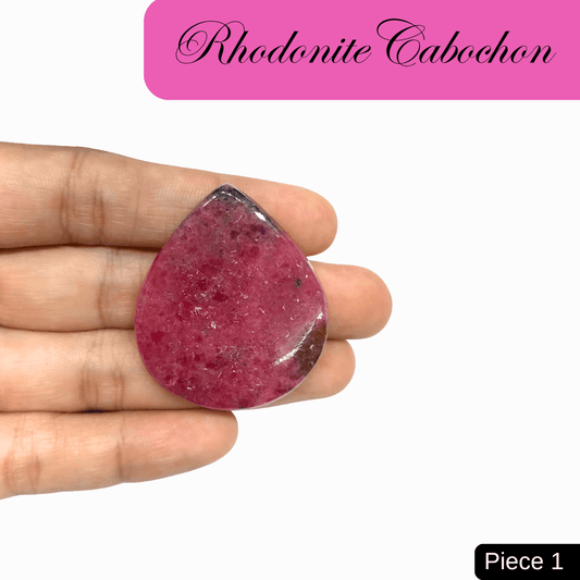 Rhodonite Cabochons - AEORA ROCKS INDIA - Healing Crystals superstore