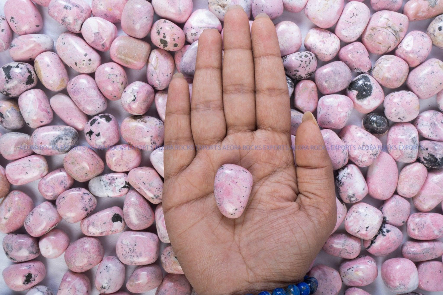 Rhodonite Premium Tumbled Stone - AEORA ROCKS INDIA - Healing Crystals superstore