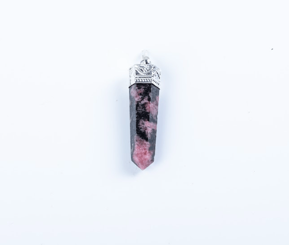 Rhodonite Single Point Pendant - AEORA ROCKS INDIA - Healing Crystals superstore
