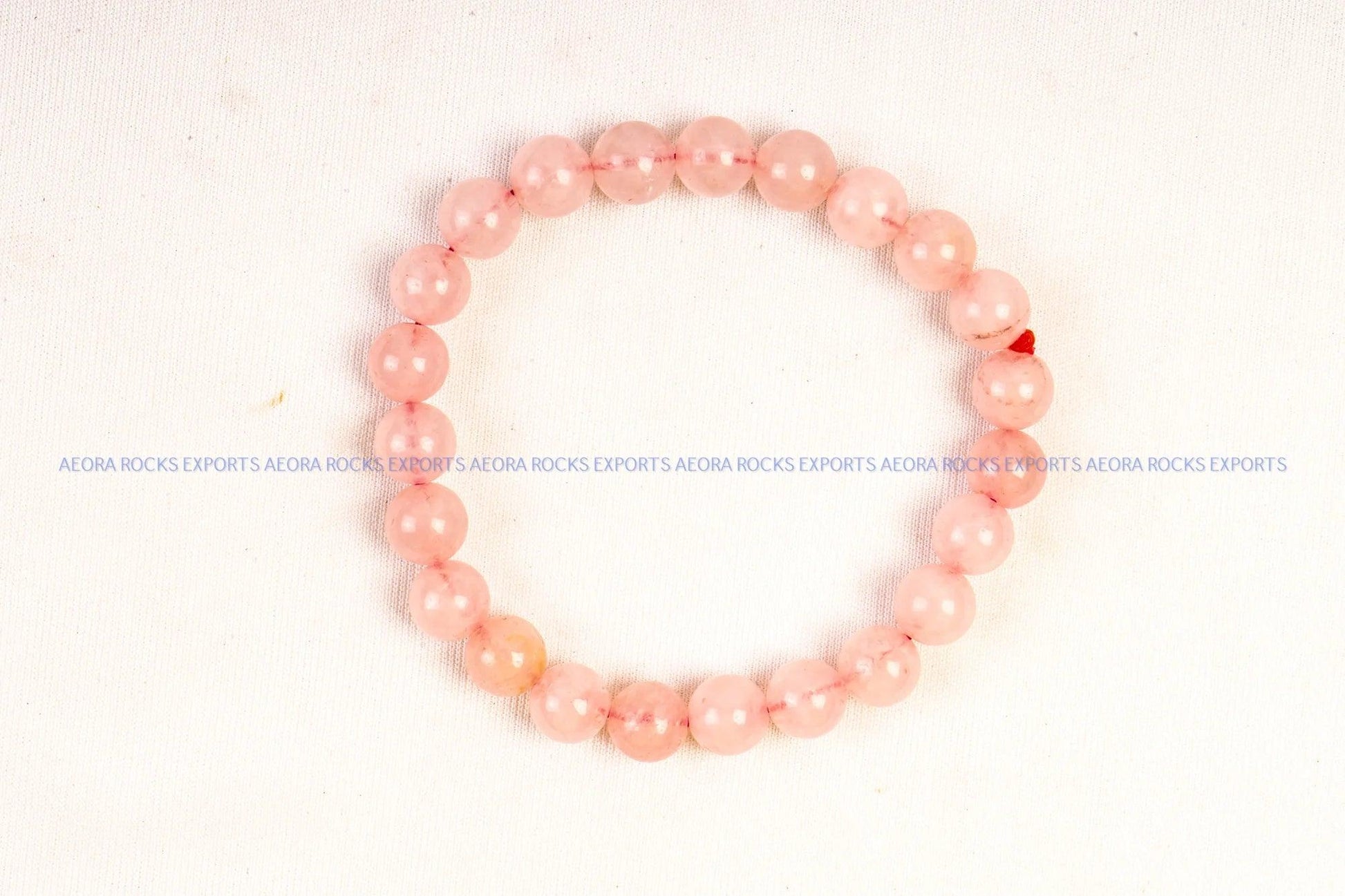 Rose Quartz Bead Bracelet - AEORA ROCKS INDIA - Healing Crystals superstore