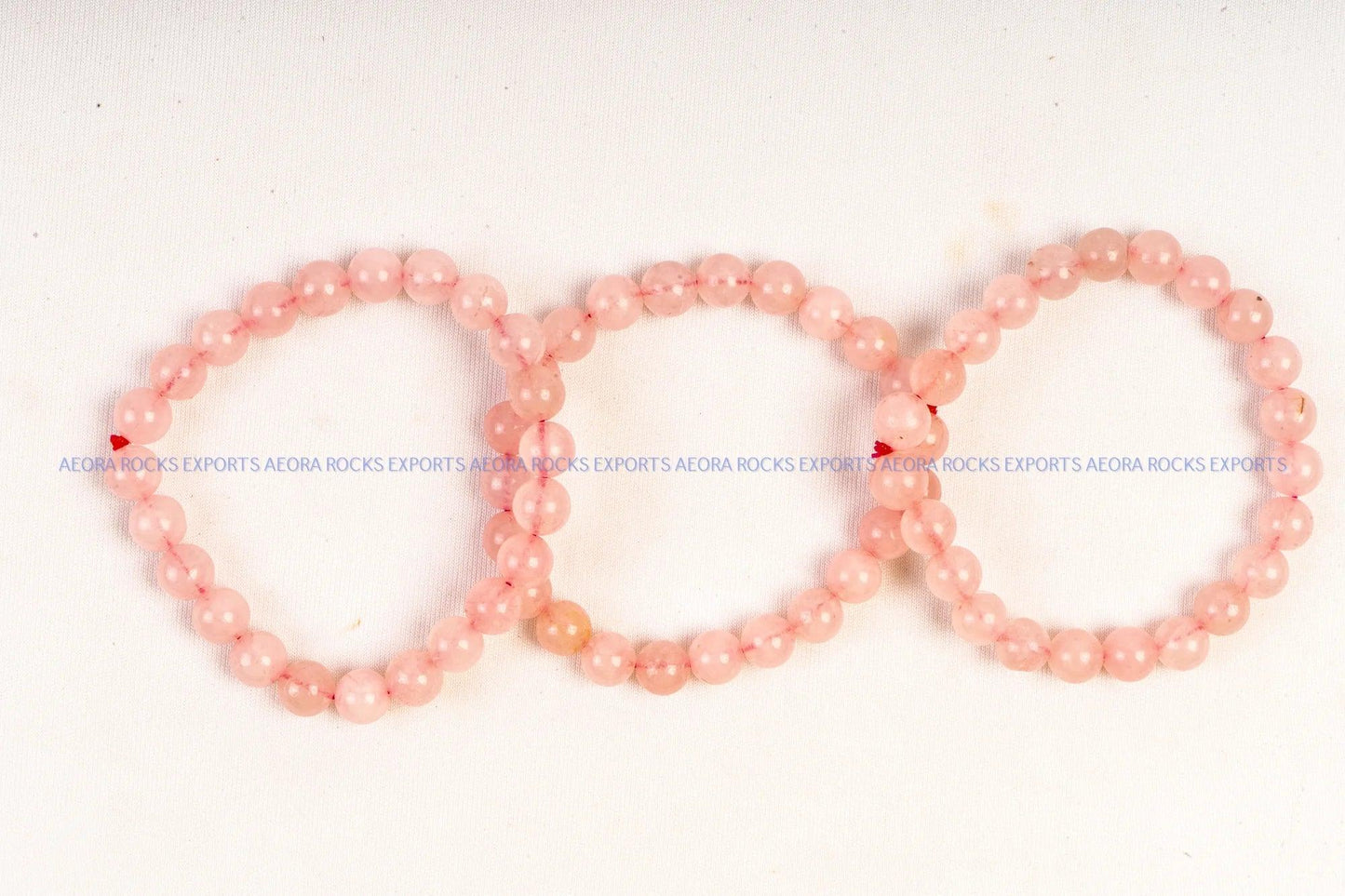 Rose Quartz Bead Bracelet - AEORA ROCKS INDIA - Healing Crystals superstore